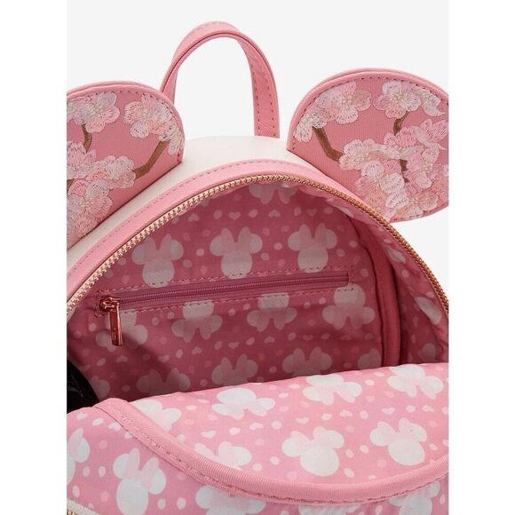 Loungefly Disney Minnie Mouse Cherry Blossom Ears Mini Backpack